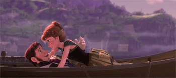 anna gets out of boat gif Disney Frozen Imgur