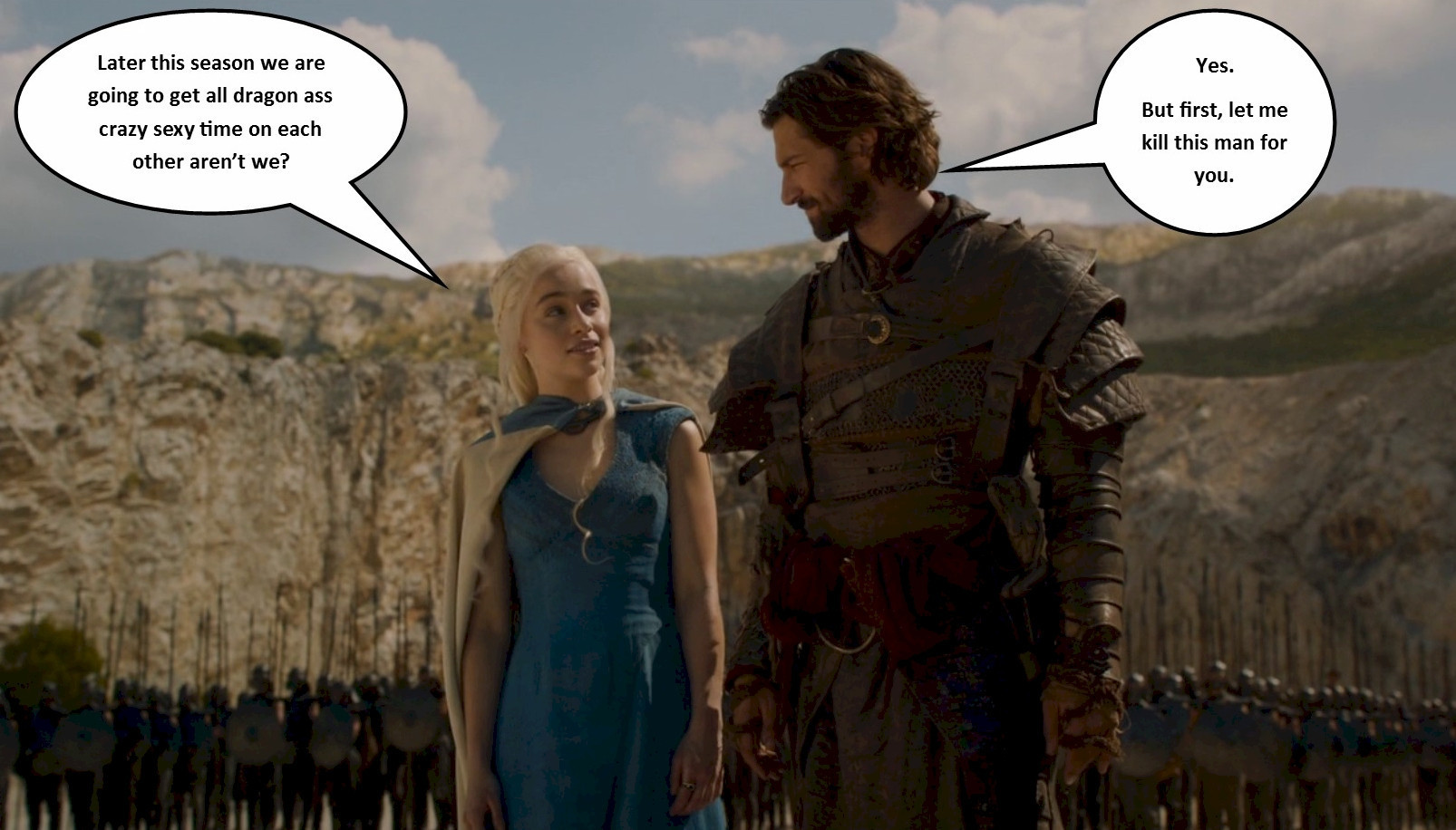 Daenerys Daario meme game of thrones 4x03 breaker of chains Imgur