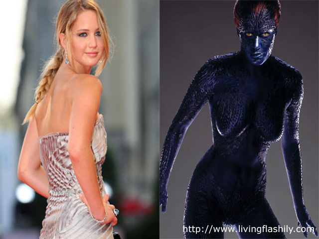 jennifer lawrence mystique hot