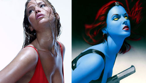 jennifer lawrence mystique hot