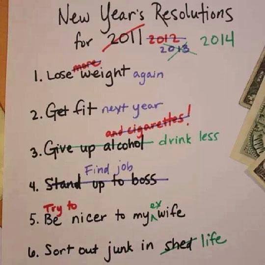 New Year Resolution meme list Tumblr Imgur