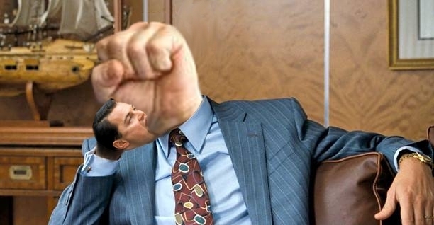 Leo Dicaprio biting knuckle fist meme Imgur photoshop battle Wolf of Wall Street