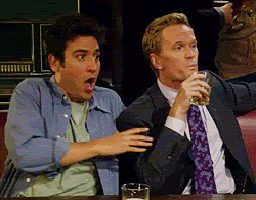 himym ted barney spit take omg gif imgur tumblr