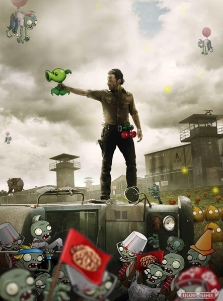 Walking Dead Plants vs Zombies