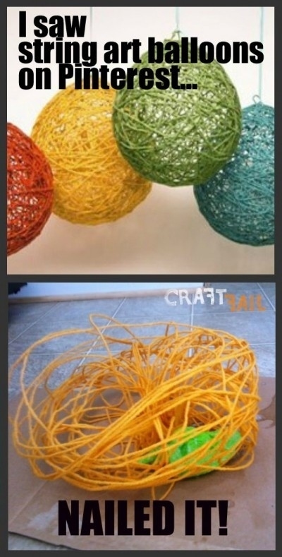 String art balloons Pinterest fail nailed it