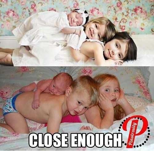 stack of kids - close enough - nailed it