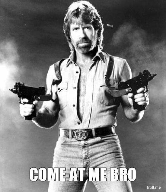 come at me bro chuck norris meme