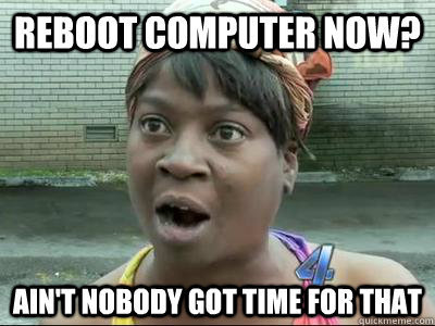 reboot computer meme