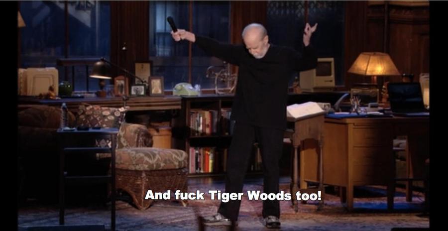 George Carlin fuck Tiger Woods