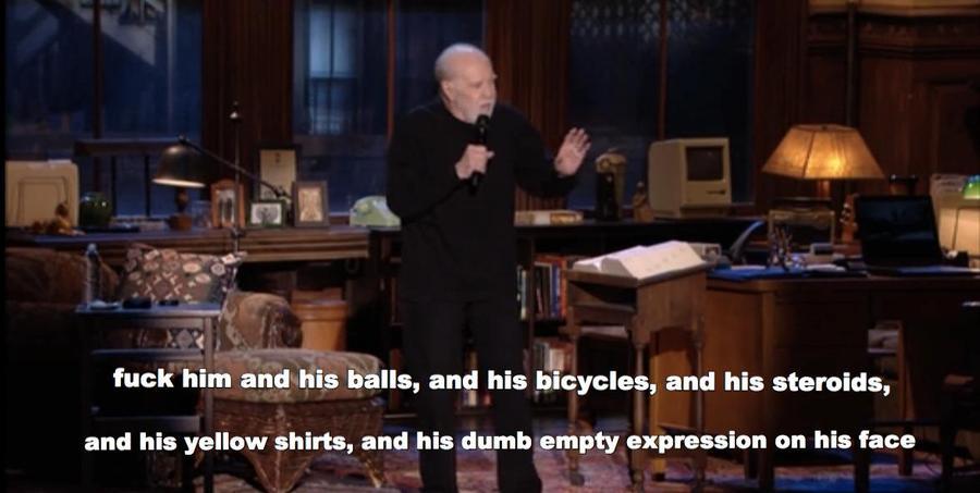 George Carlin on Lance Armstrong