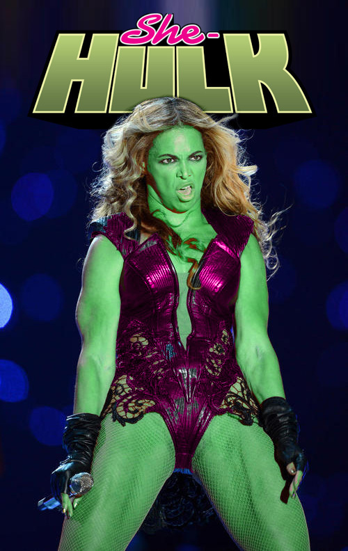 Beyonce Hulk meme