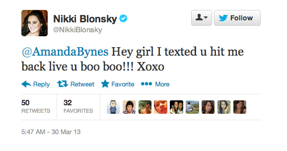 Nikki Blonsky twitter Amanda Bynes' Heart-Breaking Twitter Rule