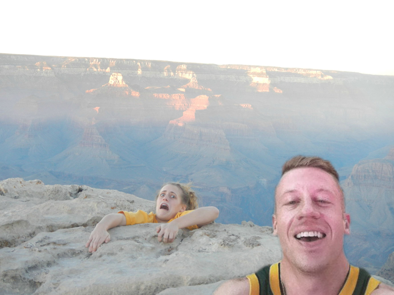 Mom was worried about my trip to the Grand Canyon, I threw the phone to Macklemore - Imgur