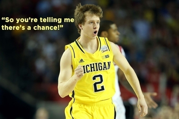 Spike Albrecht so you're telling me there's a chance