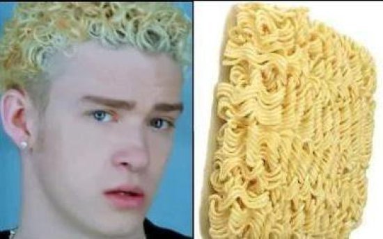 Justin Timberlake curly hair Ramen