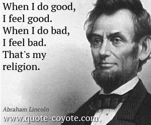 Lincoln character power quote