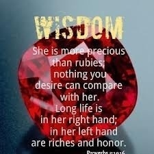 wisdom is more precious than rubies