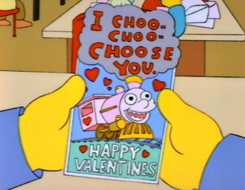 I choo choo choose you meme Ralph Wiggum Imgur