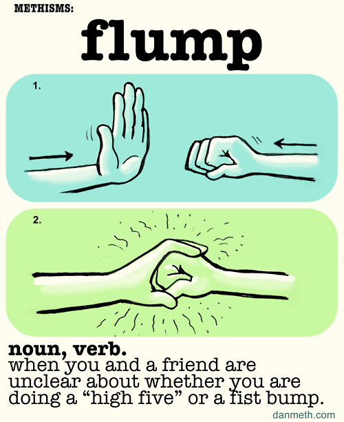 FLUMP high five fist bump