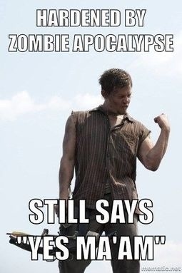 Daryl Dixon meme still says Yes Ma'am Imgur