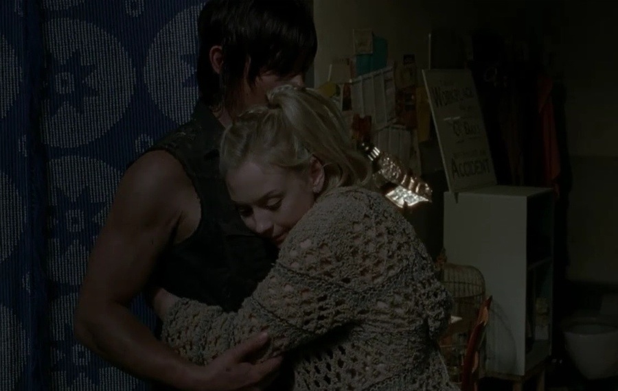 Beth hugs Daryl Dixon meme Walking Dead 4x01 30 Days Without an Accident Imgur