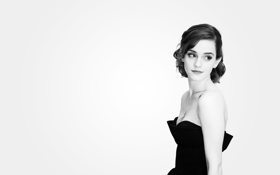 emma watson bw