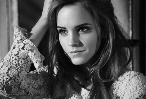 Emma Watson bw