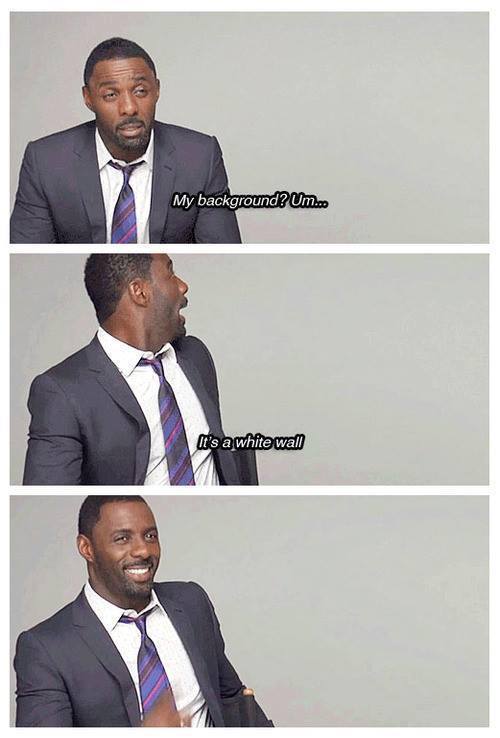 Idris Elba background meme funny its a white wall confirmed dad Imgur