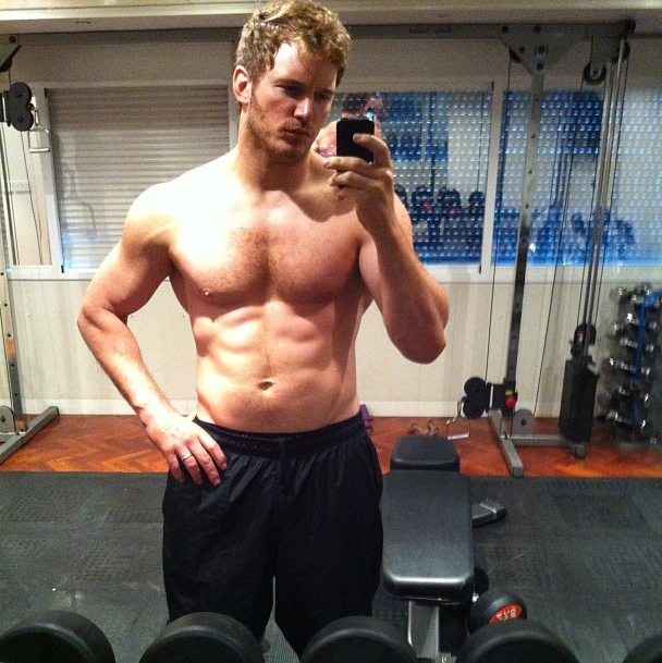 Chris Pratt hot selfie six pack abs Imgur