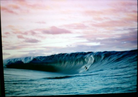 Surfing Teahupoo with Whales