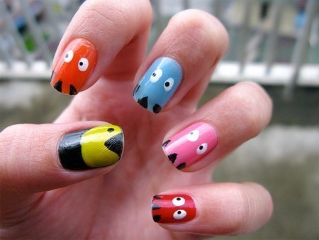 Pacman Nail Art 