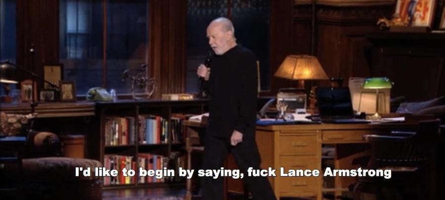 George Carlin in 2008 on Lance Armstrong and Tiger Woods 