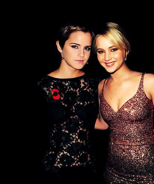 Emma Watson and Jennifer Lawrence