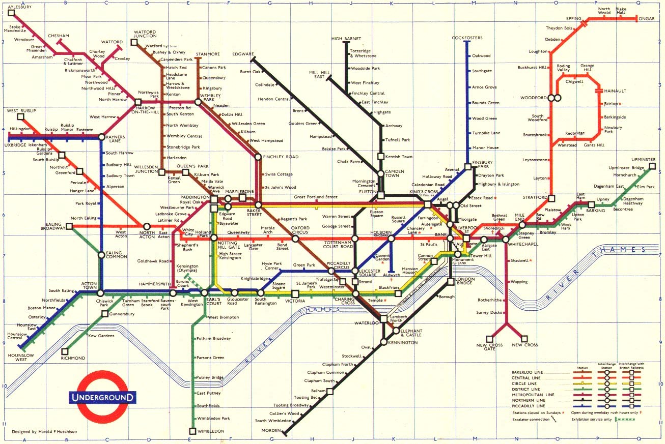 london tube map classic