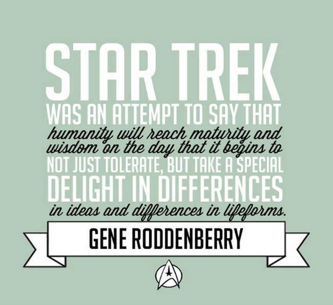 Star Trek was an attempt to say that humanity will reach maturity and wisdom 