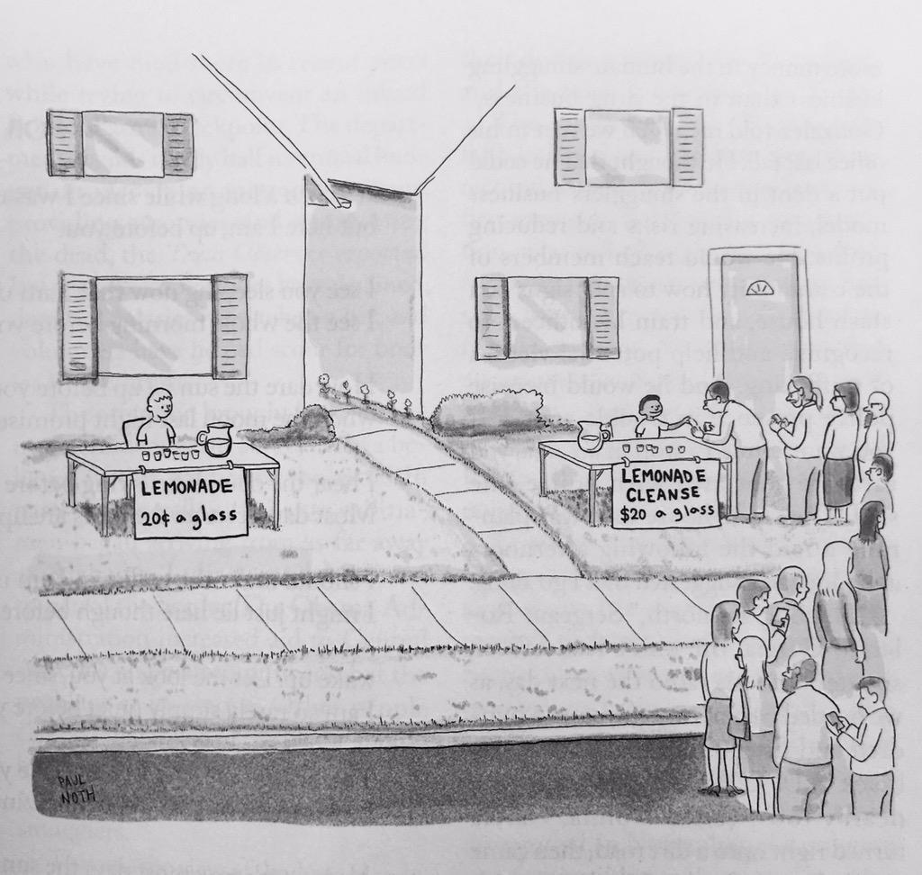 Lemonade vs Lemonade Cleanse comic from the New Yorker meme funny Paul Noth Imgur Tumblr